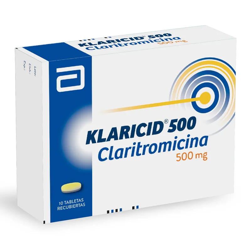 Klaricid 500 mg 10 tabletas