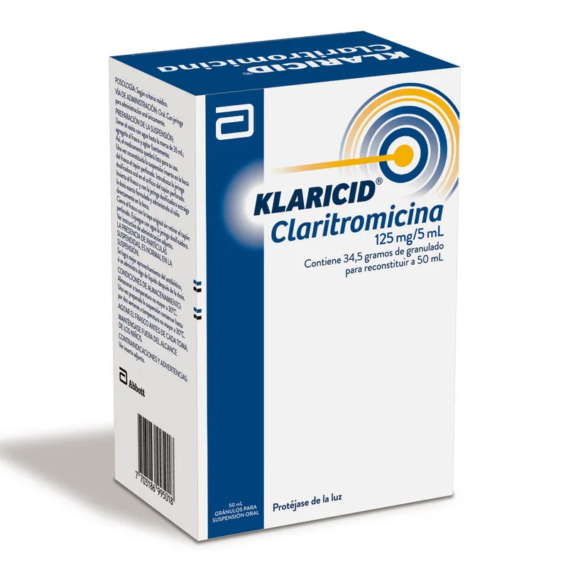 Klaricid 125 mg suspensión 50 mL