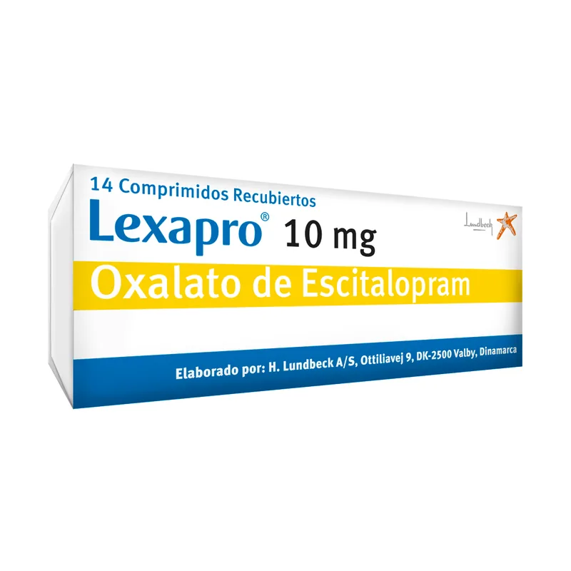 Lexapro 10 mg 14 tabletas