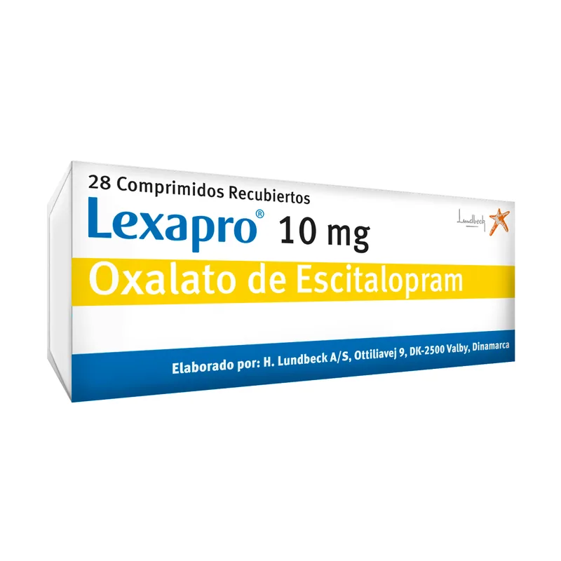 Lexapro 10 mg 28 tabletas