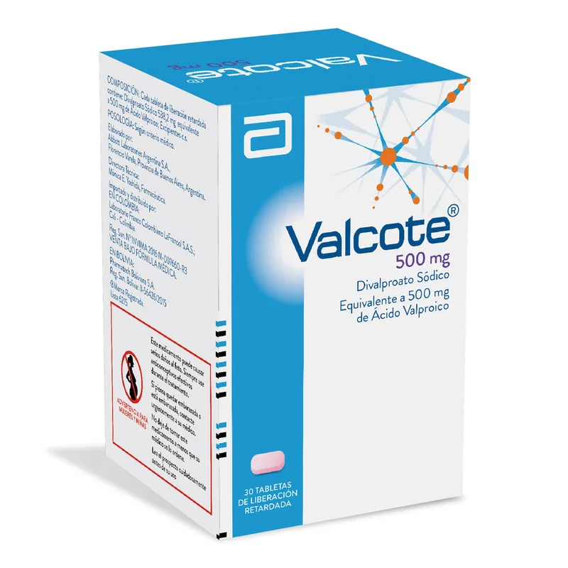 Valcote 500 mg 30 tabletas