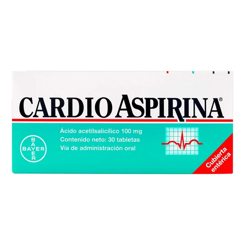 Cardioaspirina 100 mg 30 tabletas