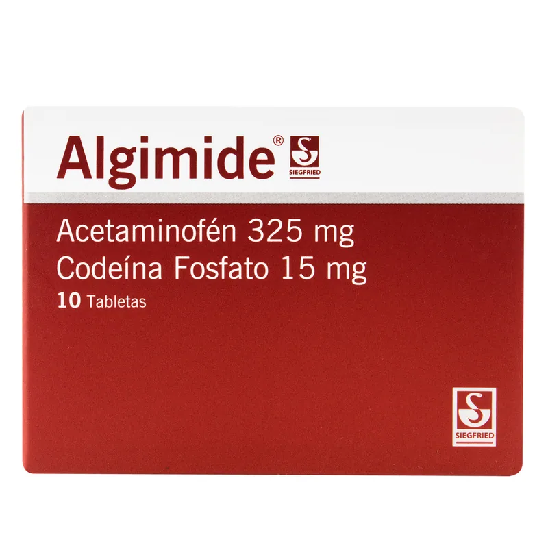 Algimide 325/15 10 tabletas Acetam/codeina