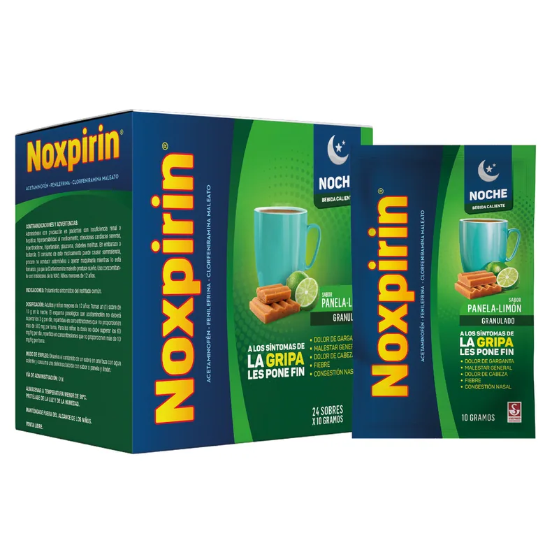 Noxpirin F Adul Noche Panela limón 24sbs