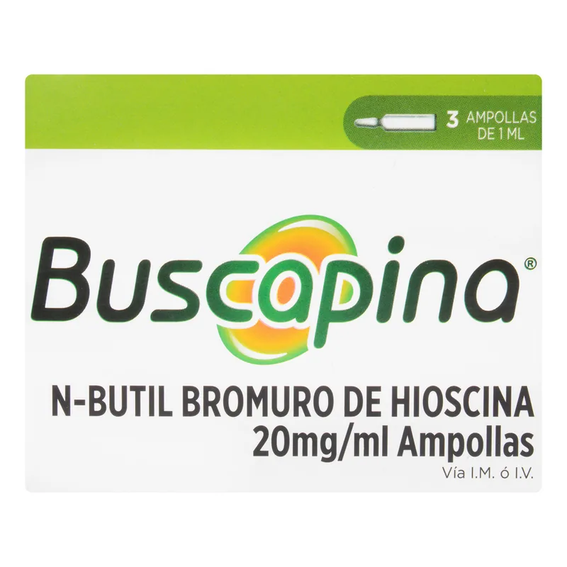 Buscapina 20 mg 1 mL 3 ampollas