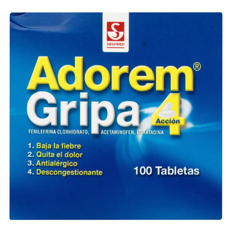Adorem Gripa 100 tabletas