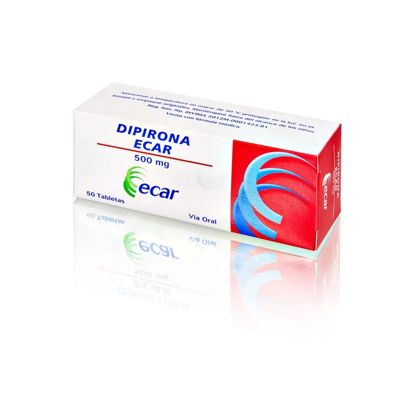 Dipirona 500 mg 50 tabletas EC