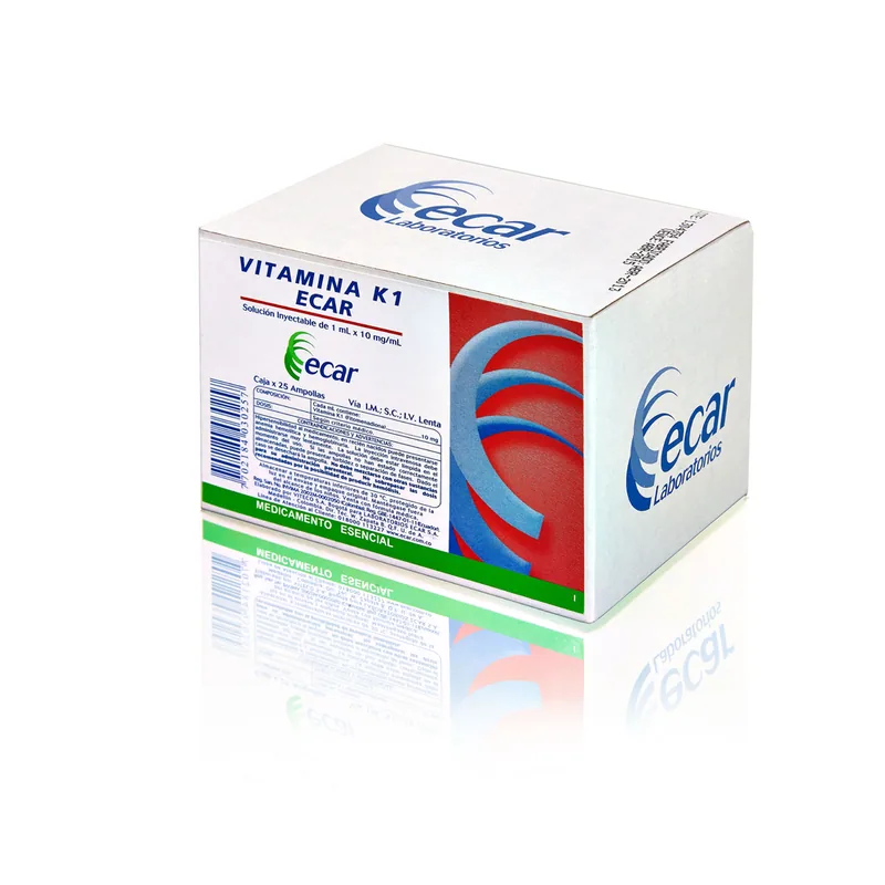 Vitamina K 10 mg 1 mL ampollas EC