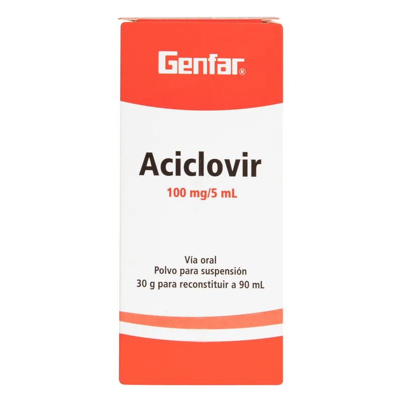 Aciclovir 100 mg suspensión 90 mL GF