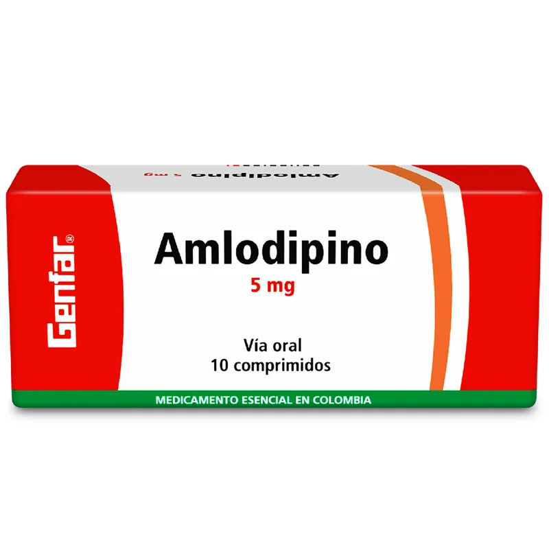 Amlodipino 5 mg 10 tabletas GF