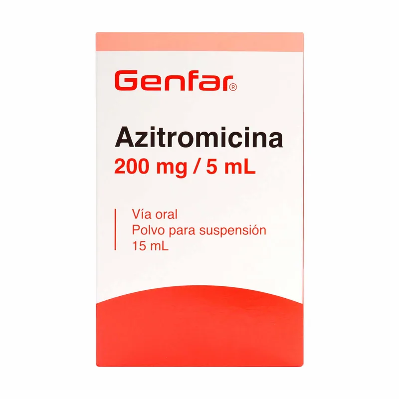 Azitromicina 200 mg suspensión 15 mL GF
