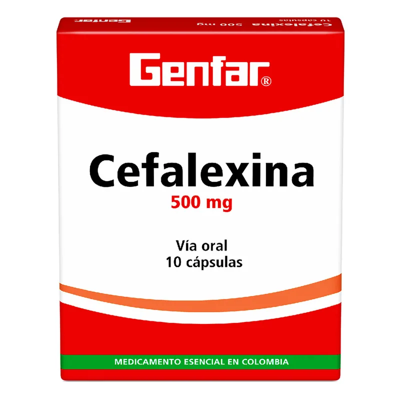 Cefalexina 500 mg 10 cápsulas GF