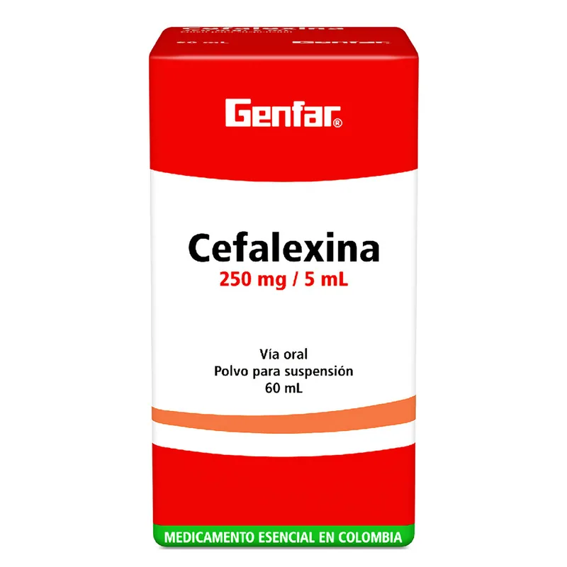 Cefalexina 250 mg suspensión 60 mL GF