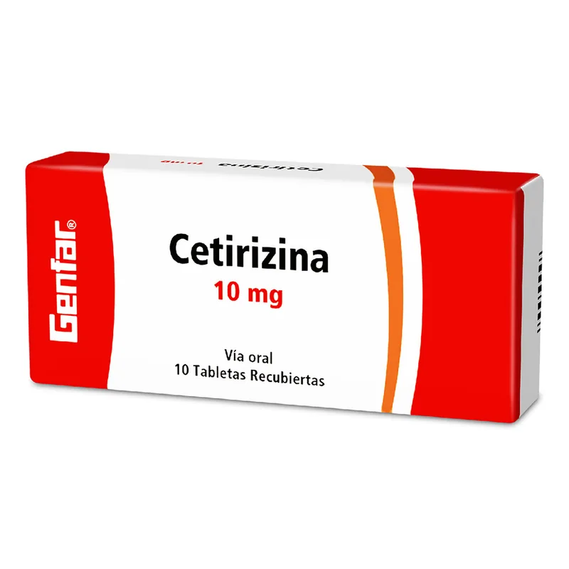 Cetirizina 10 mg 10 tabletas GF