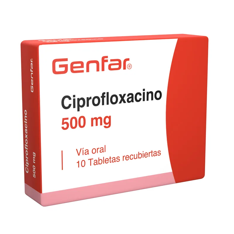 Ciprofloxacino 500 mg 10 tabletas GF