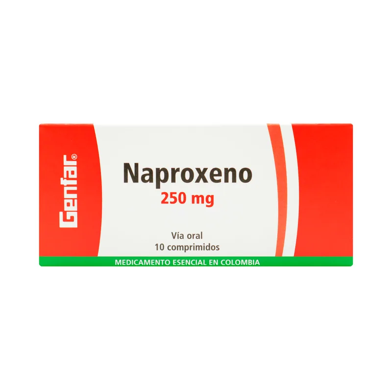 Naproxeno 250 mg 10 cápsulas GF