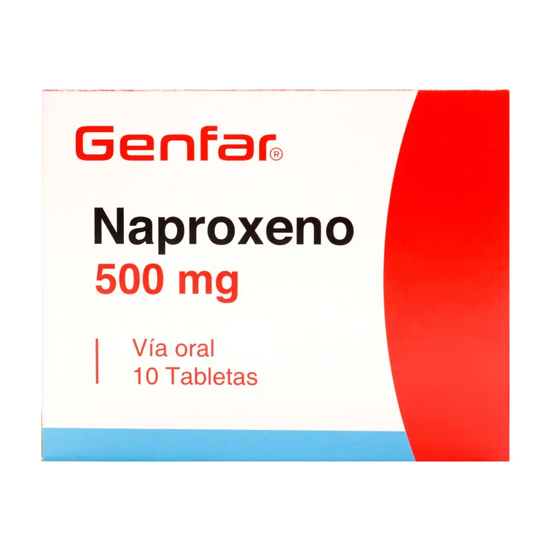 Naproxeno 500 mg 10 tabletas GF