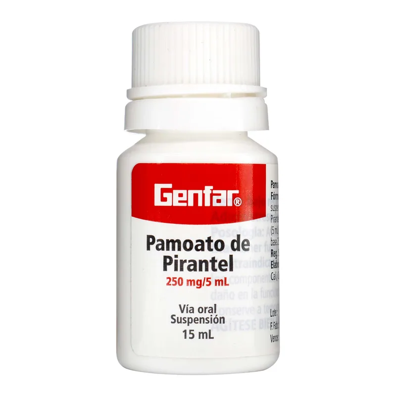 Pamoato Pirantel suspensión 15 mL GF