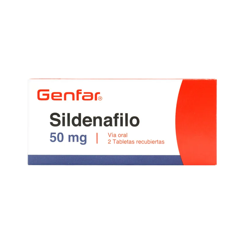 Sildenafil 50 mg 2 tabletas GF