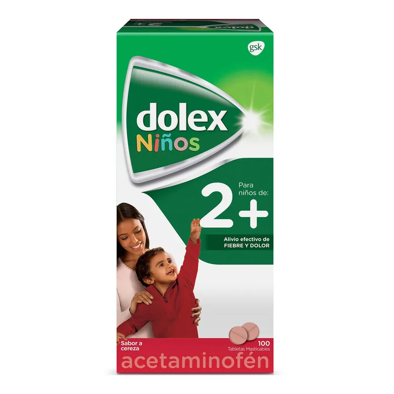 Dolex pediátrico 100 tabletas Masticable