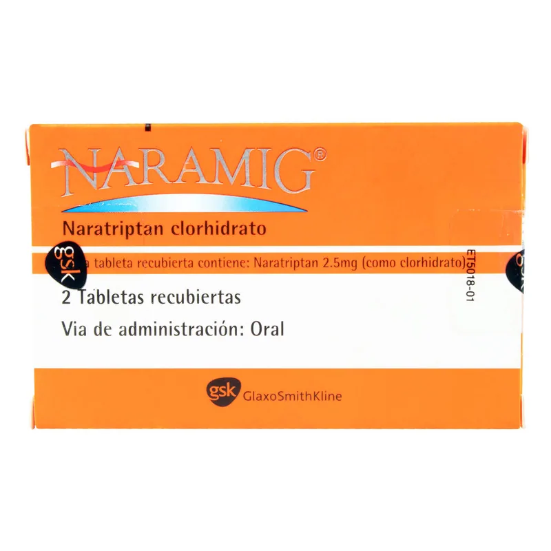 Naramig 2.5 mg 2 tabletas