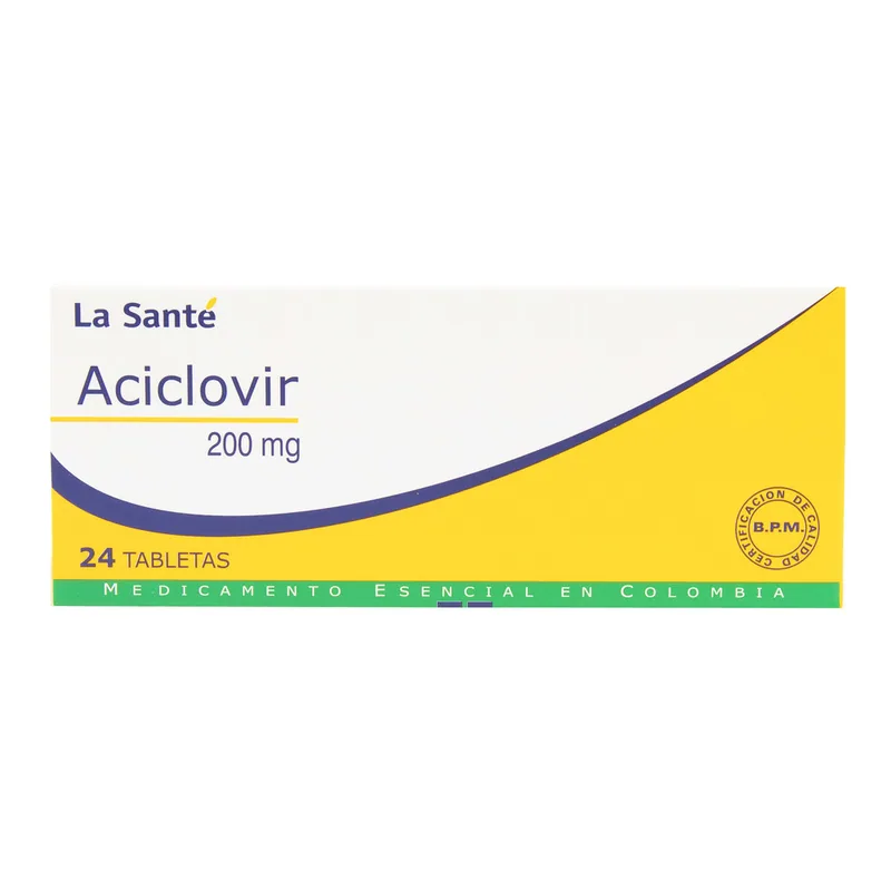 Aciclovir 200 mg 24 tabletas LS