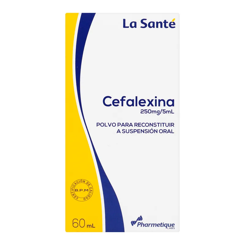 Cefalexina 250 mg suspensión 60 mL LS