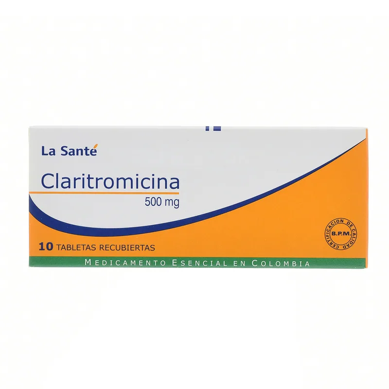 Claritromicina 500 mg 10 tabletas LS
