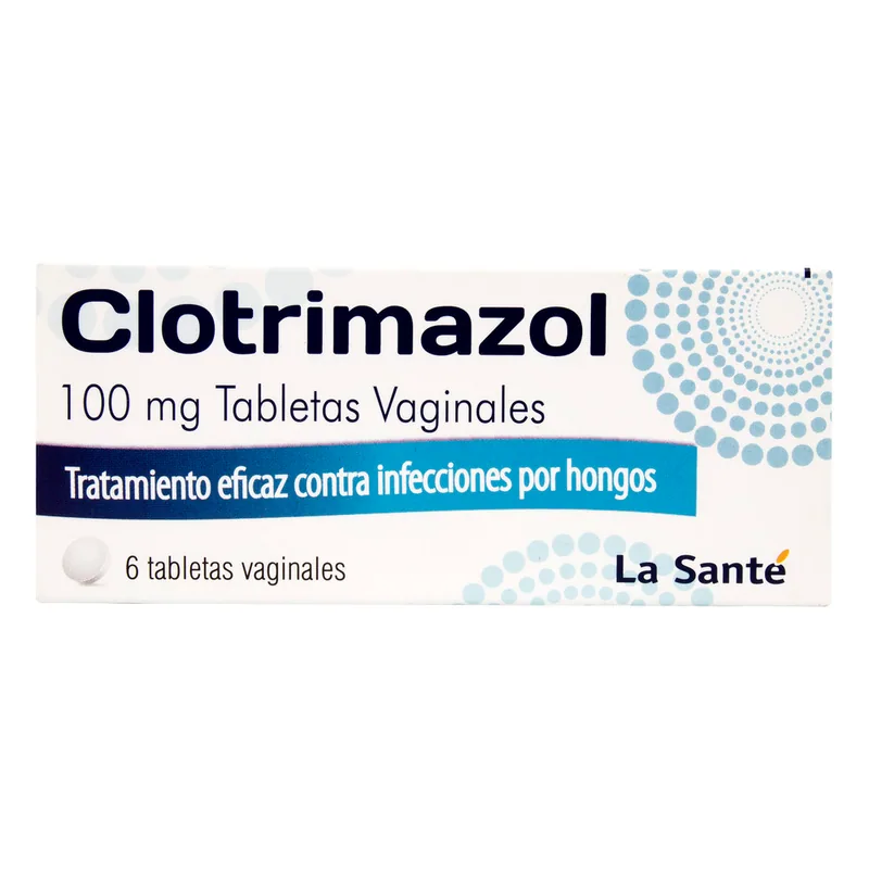 Clotrimazol 100 mg 6 tabletas Vaginales LS