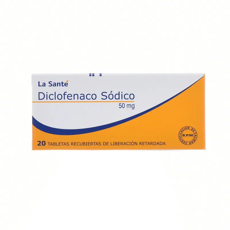 Diclofenaco 50 mg 20 tabletas LS