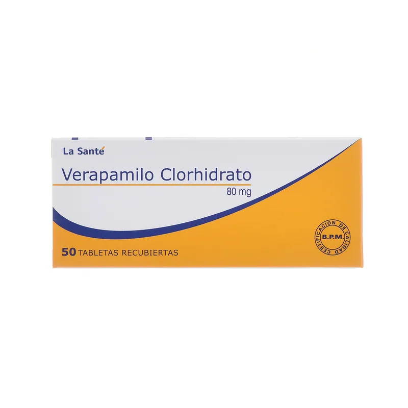 Verapamilo 80 mg 50 tabletas LS