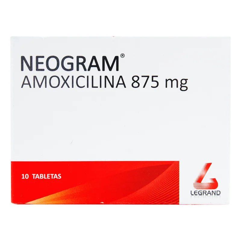 Neogram 875 mg 10 tabletas