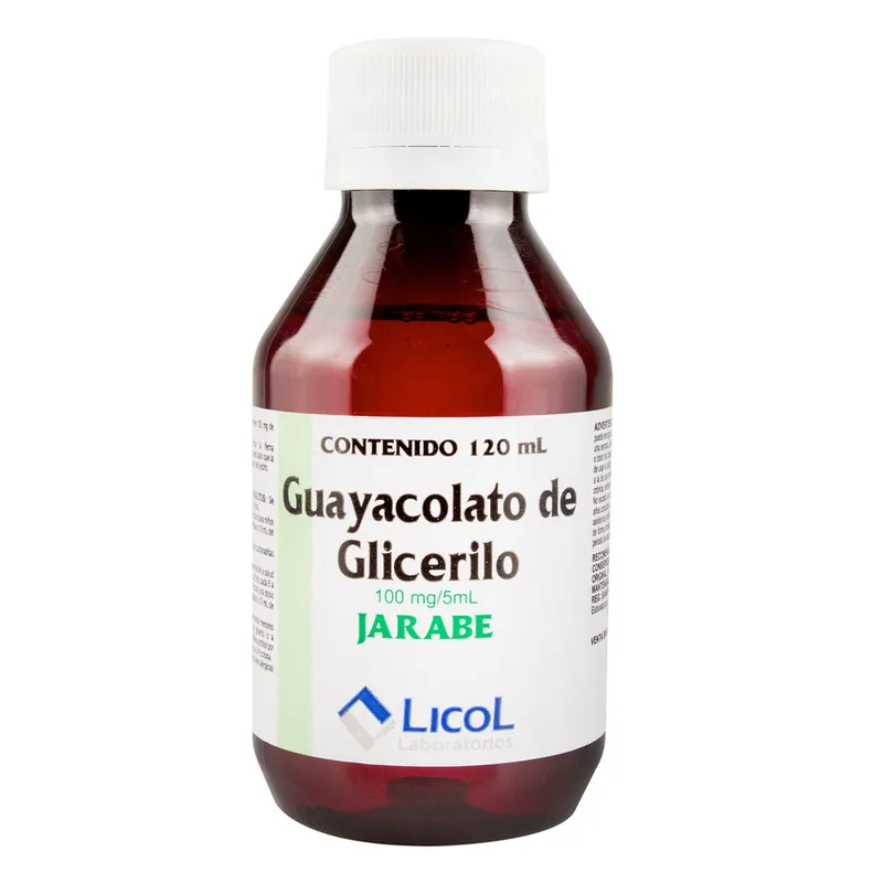 Guayacolato de Glicerilo 120 mL Lc