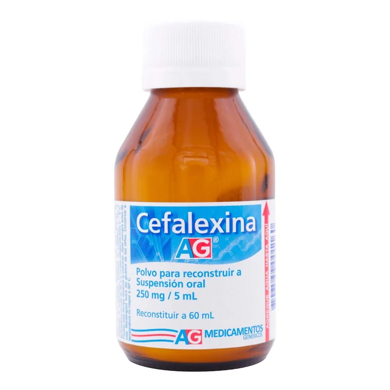 Cefalexina 250 mg suspensión 60 mL AG