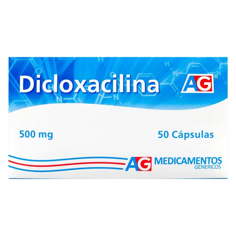 Dicloxacilina 500 mg 50 cápsulas AG