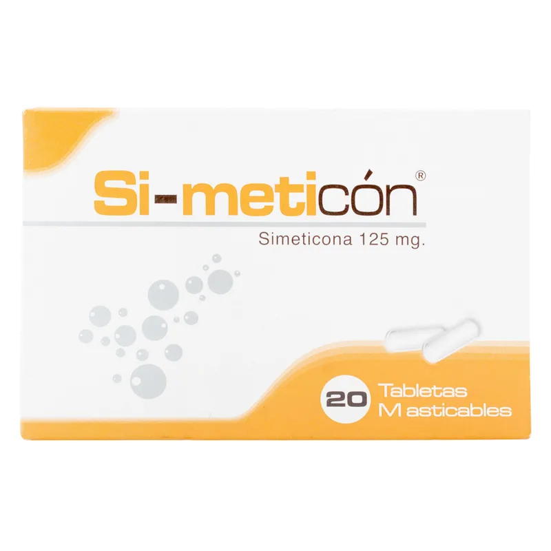 Simeticon 125 mg 20 tabletas