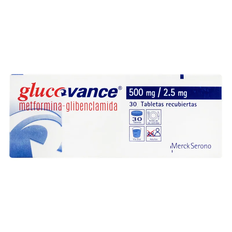 Glucovance 500/2.5 mg 30 tabletas