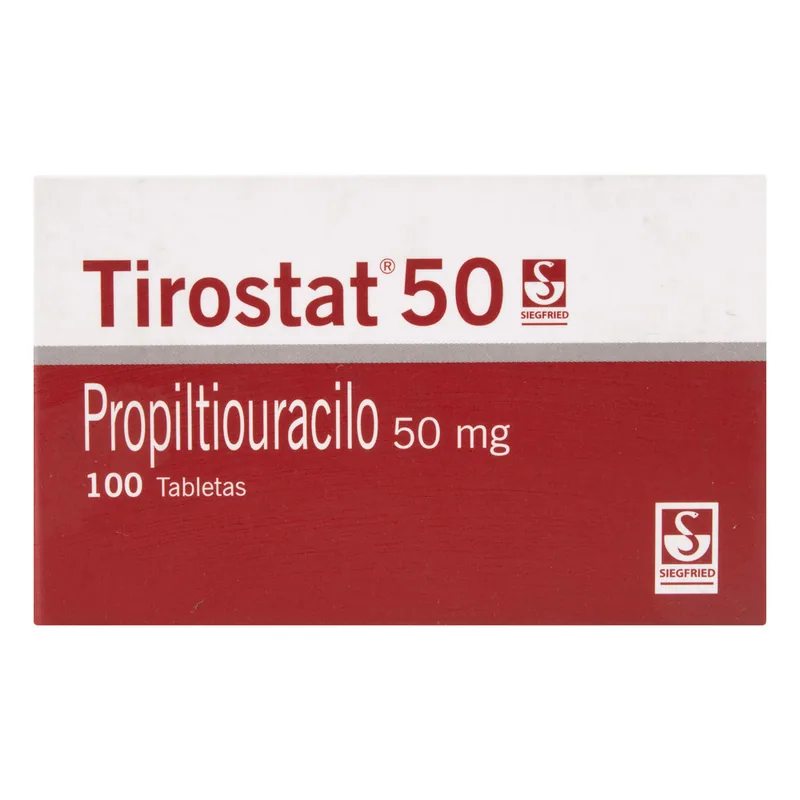 Tirostat 50 mg 100 tabletas