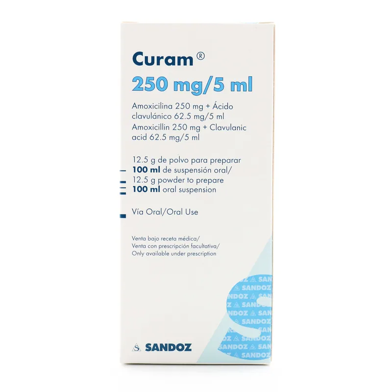 Curam 250 mg suspensión 100 mL