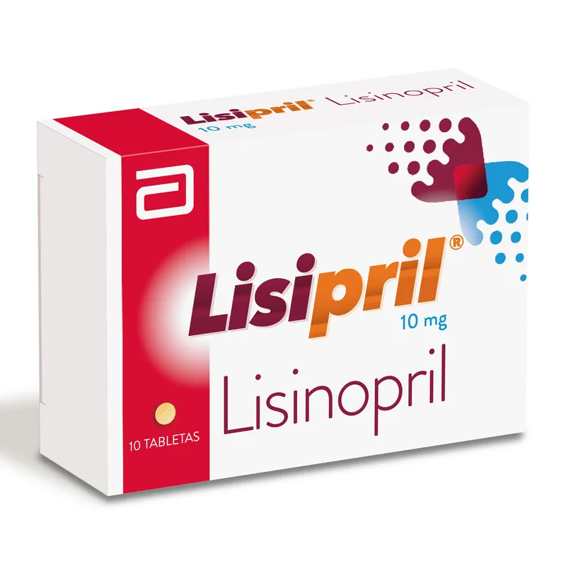 Lisipril 10 mg 10 tabletas