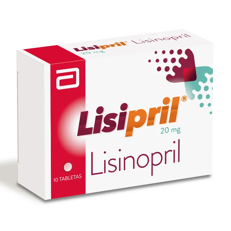 Lisipril 20 mg 10 tabletas