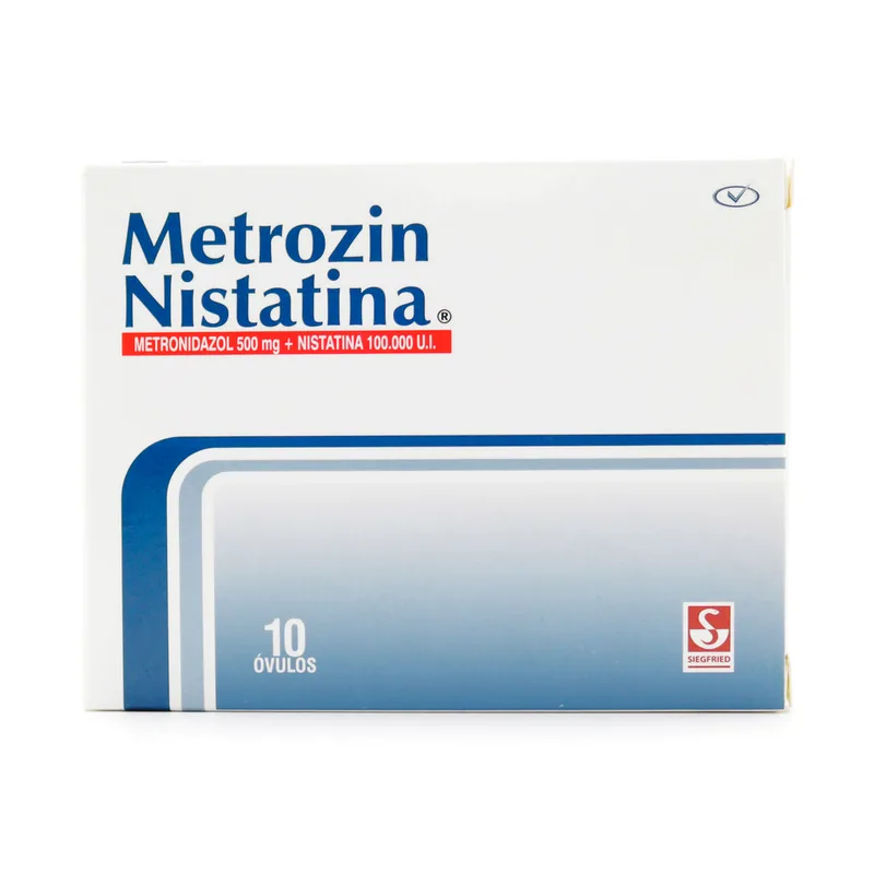Metrozin Nistatina 500 mg 10 óvulos