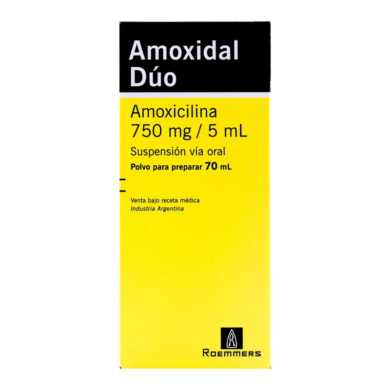 Amoxidal Duo 750 mg suspensión 70 mL