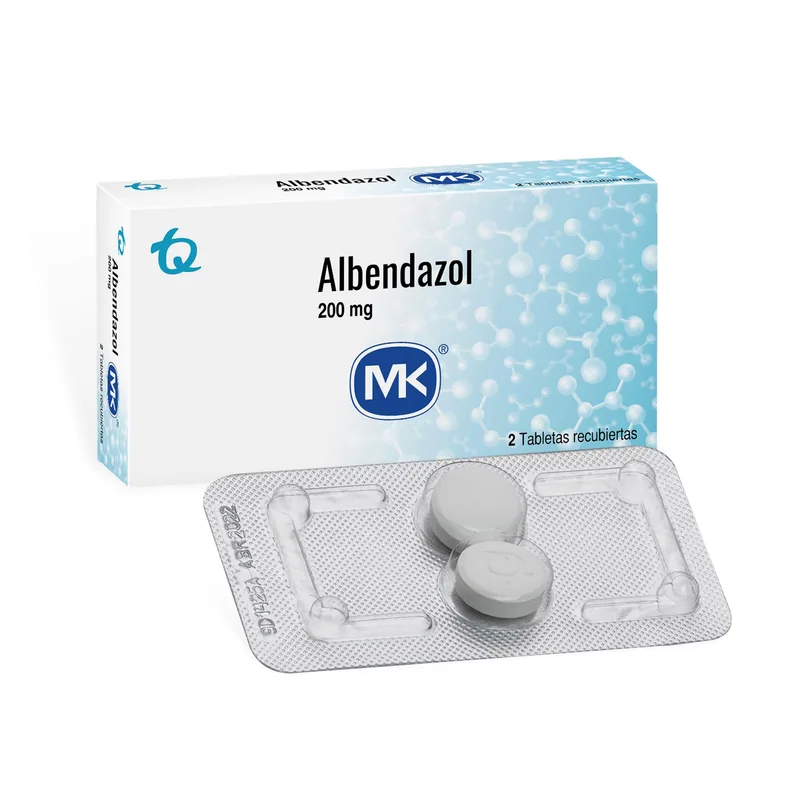 Albendazol 200 mg 2 tabletas MK