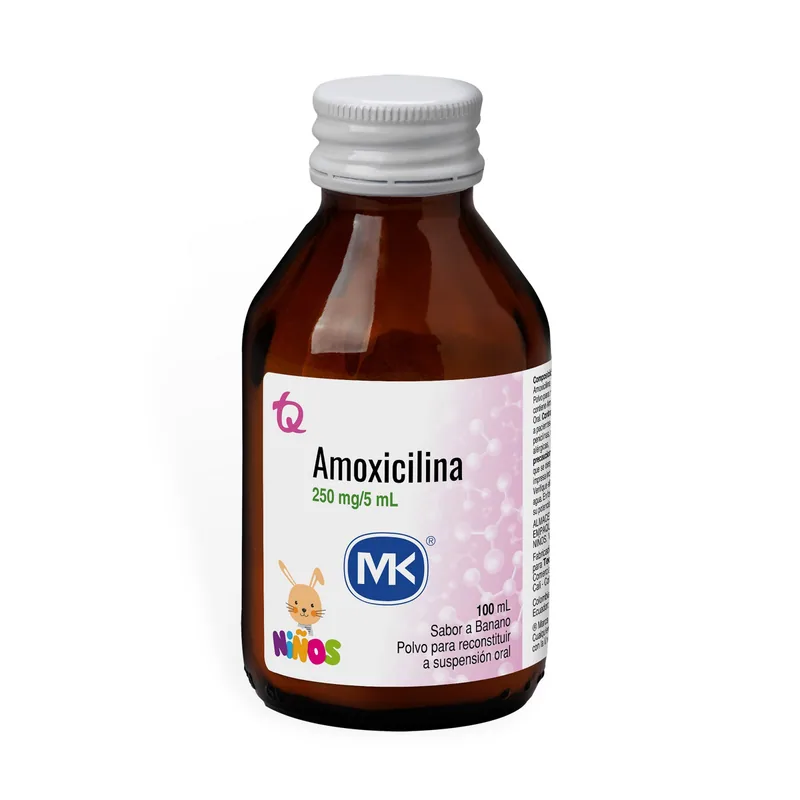 Amoxicilina 250 mg suspensión 100 mL MK