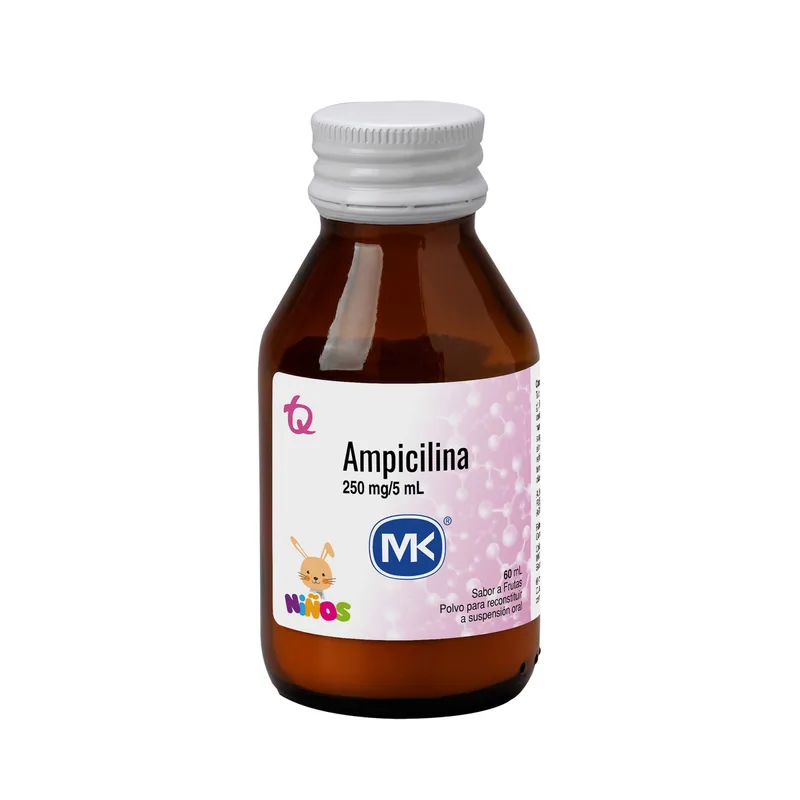 Ampicilina 250 mg suspensión 60 mL MK