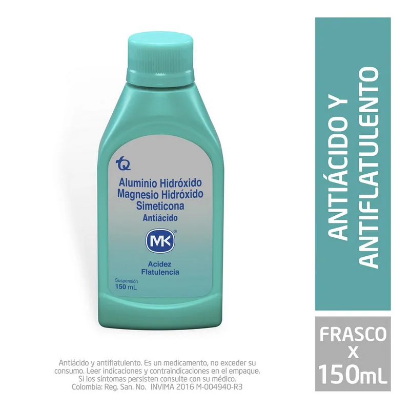 Hidróxido Aluminio Simeticona 150 mL MK