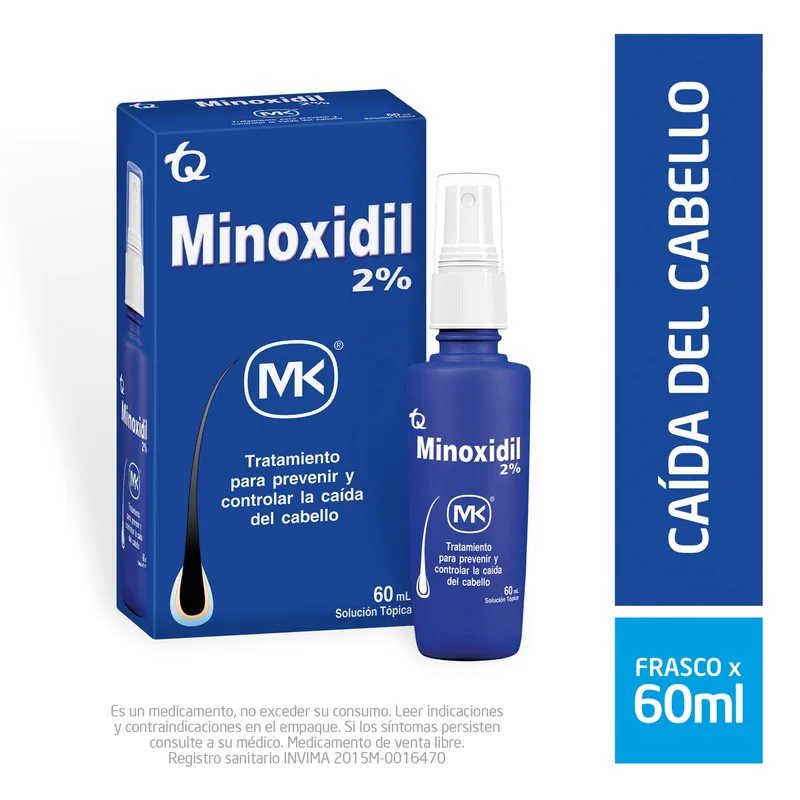 Minoxidil 2% loción 60 mL MK