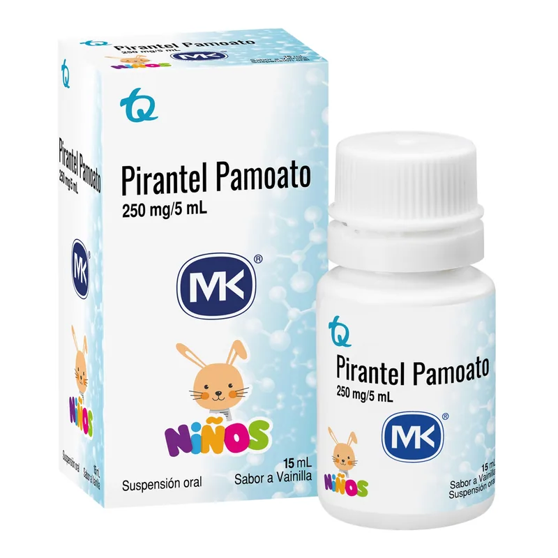 Pamoato Pirantel suspensión 15 mL MK