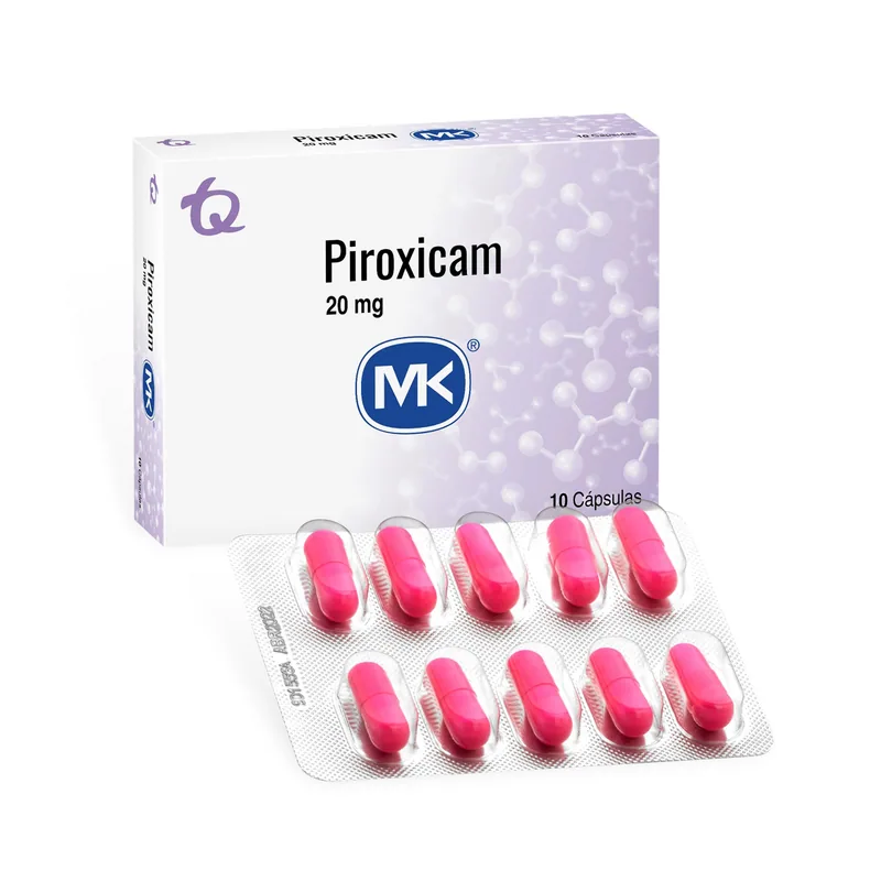 Piroxicam 20 mg 10 cápsulas MK
